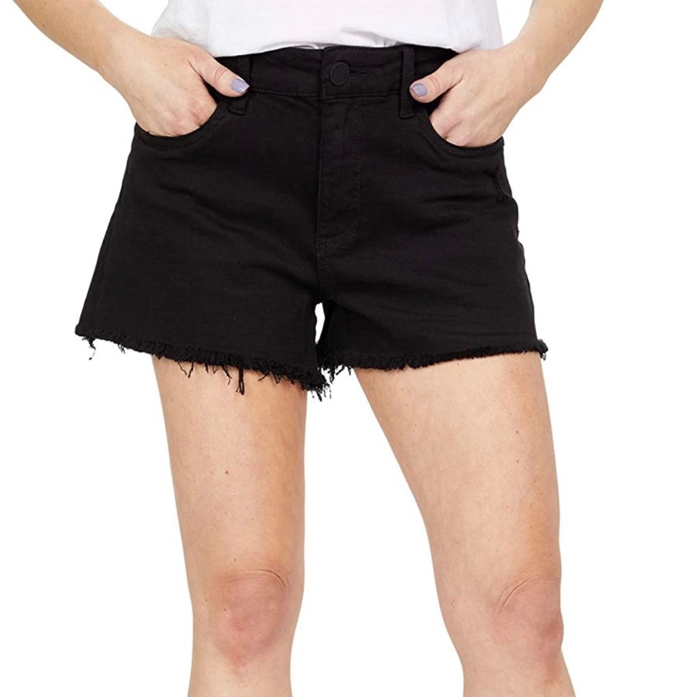 KUT from the Kloth Jane High-Rise Jean Shorts - Black
